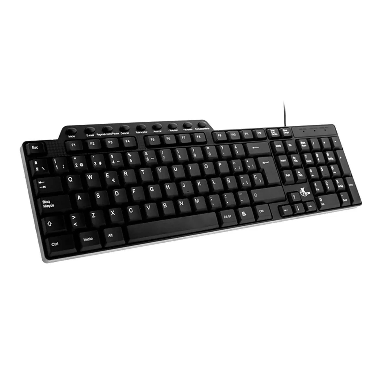Teclado Xtech XTK-160S, USB, Español, Negro - Imagen 2