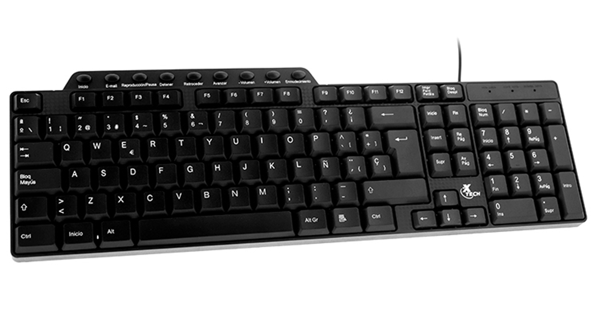 Teclado Xtech XTK-160S, USB, Español, Negro - Imagen 4