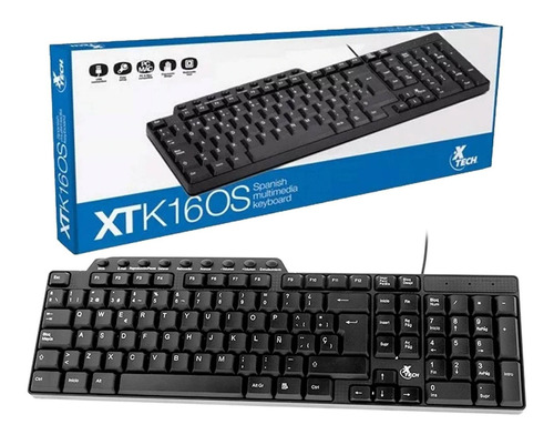 Teclado Xtech XTK-160S, USB, Español, Negro - Imagen 5