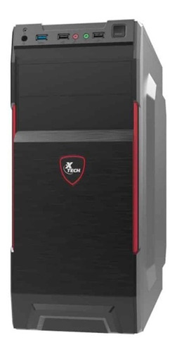 Gabinete Xtech XTQ-214, ATX, Fuente 600W, Negro/Rojo - Imagen 2