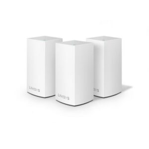 Sistema Velop WiFi Linksys Intelligent Mesh doble banda AC3900, 3 Nodos, Blanco