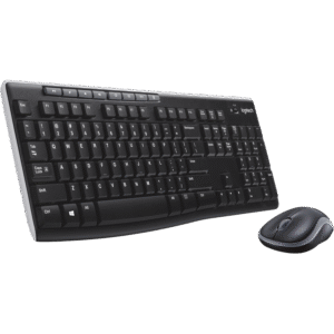 Combo Teclado y Mouse Inalámbrico Logitech MK270, USB, Negro