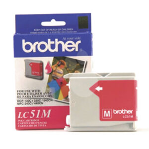 Brother LC51M Magenta - 2 Tinta Brother LC51M Magenta ORIGINAL