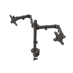 Soporte doble Monitor Klip Xtreme KPM-310, para tamaños de 13 a 32", carga hasta 8kg, Negro