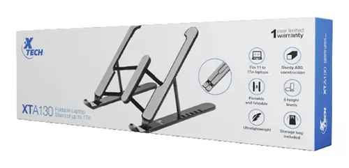 Notebook Xtech Base Alzador Plegable para de hasta 17" Superficie antideslizante - Imagen 6