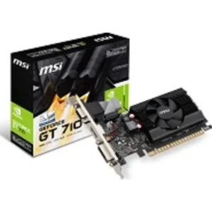 Tarjeta de Video MSI Nvidia GeForce GT 710 2GB GDDR 3, Ventilador, Perfil Bajo