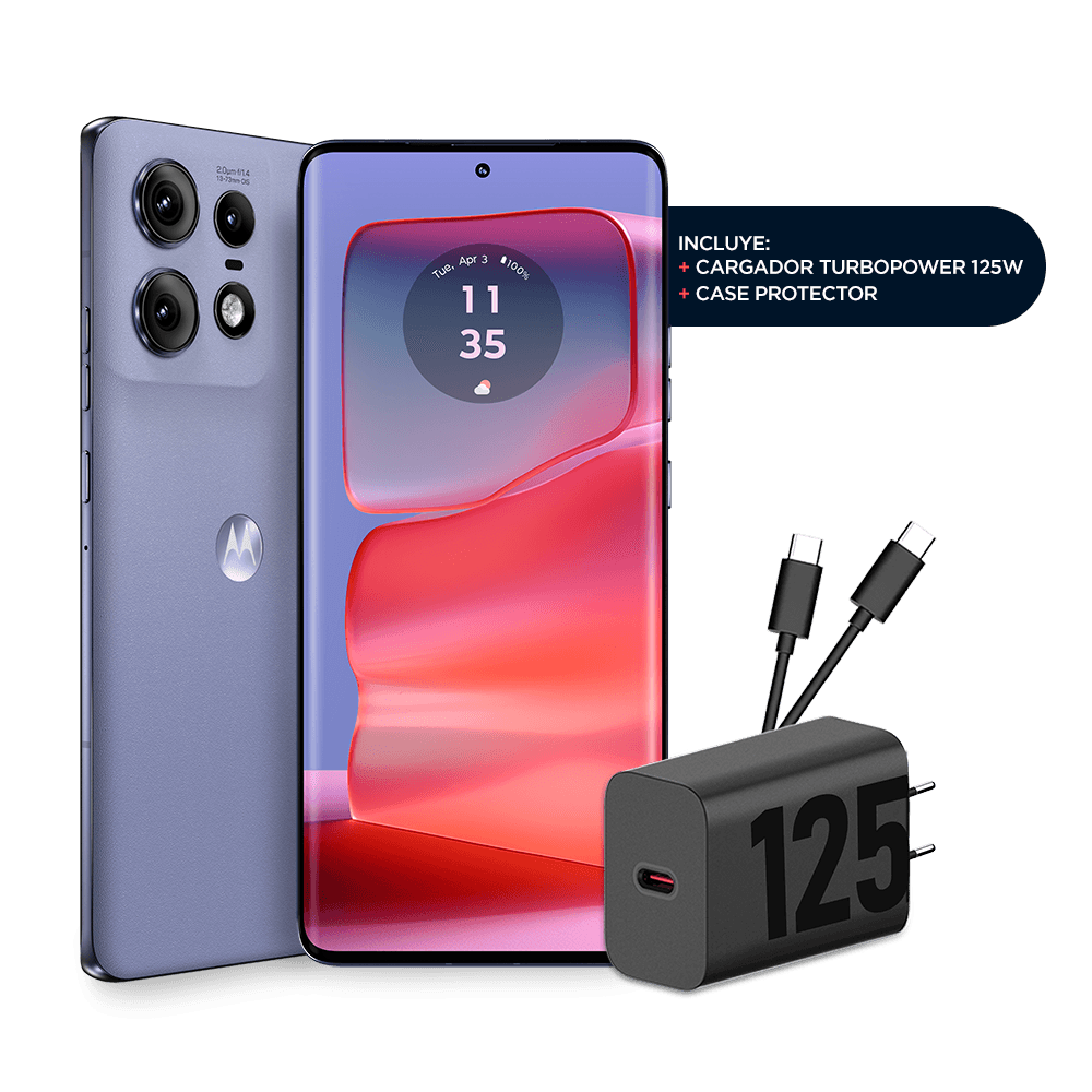 Celular Motorola Edge 50 Pro 6.7“ OctaCore 12GB RAM 512GB Internos, Morado Lavanda - Imagen 4