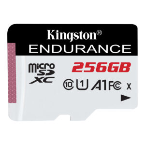 Tarjeta microSD Kingston High Endurance 256GB Clase 10 A1, UHS-I U1, 95 MB/s