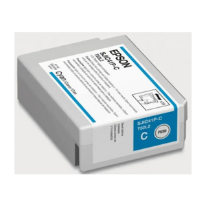 Tinta Epson SJIC41P, para ColorWorks C4000, 50ml, Cian ORIGINAL