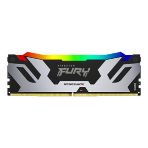 Memoria RAM Kingston Fury Renegade Silver-Black RGB XMP, 24GB, 7200MT/s, DDR5, CL38, DIMM, 1.4V