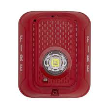 LED Estroboscópico Honeywell Montaje en Pared Rojo, Español