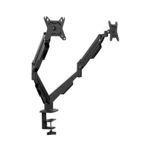 Soporte doble para monitores Klip Xtreme KMM-410, mecanismo de resortes 13 a 32"