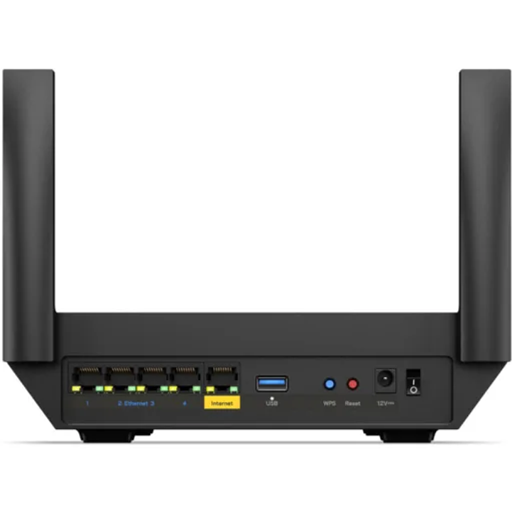 Router Linksys Hydra 6 MR20EC, Wi-Fi 6, hasta 2402 Mbps, 4 LAN Gigabit, USB - Imagen 3