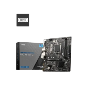 Placa Madre MSI PRO H610M-G WiFi DDR5 Bulk, LGA 1700, 2x DDR5, HDMI, DP, VGA, Wi-Fi 6E, Micro-ATX