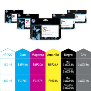 Tinta HP 727 Magenta 130ml ORIGINAL