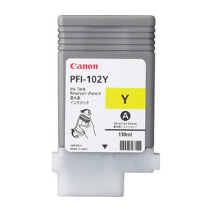 Tinta Canon PFI-102 Amarillo 130ml ORIGINAL