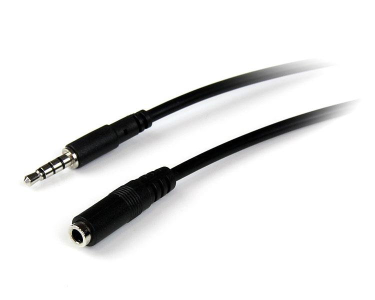Cable Extensión StarTech.com MUHSMF2M Audífonos 3.5 mm 4 Posiciones 2 m - Imagen 2