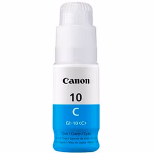 Botella de Tinta Canon GI-10 Cian Original