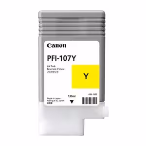 Tinta Canon PFI-107 Amarillo 130ml ORIGINAL