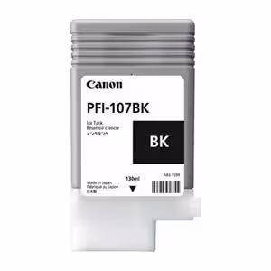 Tinta Canon PFI-107 Negro 130ml ORIGINAL