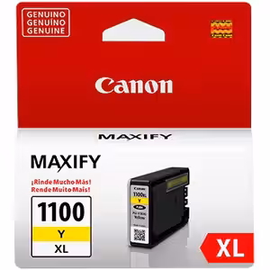 Cartucho Canon PGI-1100XL Amarillo 12ml, 935 Pág. ORIGINAL