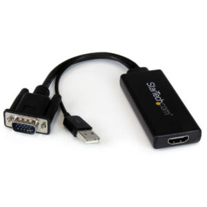 VGA to HDMI Adapter with USB Audio Power