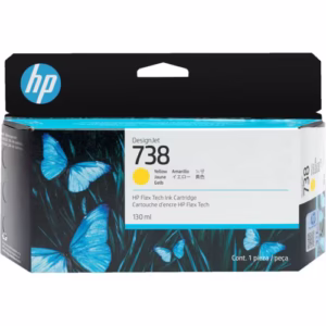 Tinta HP 738 Amarillo DesignJet Plotter 130ml ORIGINAL