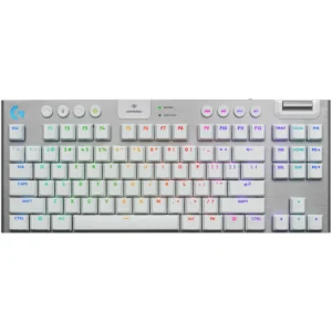 Teclado Mecánico Logitech G915 X LIGHTSPEED TKL, Bluetooth/USB, Switch GL Táctil, Inglés, Blanco