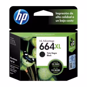 Tinta HP 664XL Negro ORIGINAL
