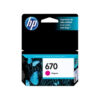 Tinta HP 670 Magenta - 1 Tinta HP 670 Magenta 300 páginas ORIGINAL
