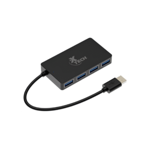HUB Concentrador Xtech XTC-391 USB 3.0 de 4 puertos, Velocidad de transferencia Hasta 5Gbps, 5V