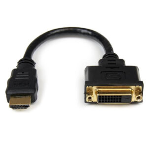 Cable Adaptador StarTech.com HDDVIMF8IN HDMI a DVI-D 20 cm