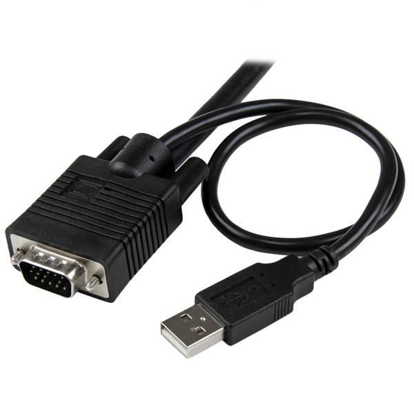 Switch Conmutador KVM StarTech de Cable, con 2 Puertos VGA USB Alimentado por USB con Interruptor Remoto - Imagen 4