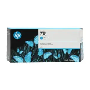 Tinta HP 738 DesignJet Plotter 130ml Cyan ORIGINAL