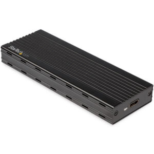 Cofre StarTech M2E1BMU31C para unidades M.2 SSD o NVMe, USB-C, Aluminio, Negro
