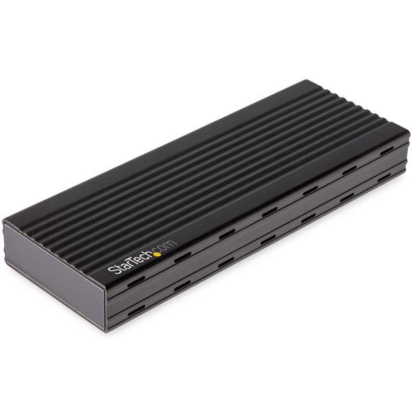 Cofre StarTech M2E1BMU31C para unidades M.2 SSD o NVMe, USB-C, Aluminio, Negro - Imagen 2
