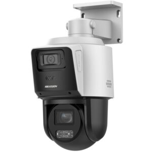 Cámara de vigilancia IP PTZ Hikvision DS-2SE3C404MWG-E/14, 4MP, 4X Zoom, IR 40m, Dual Lens, IP66, PoE+