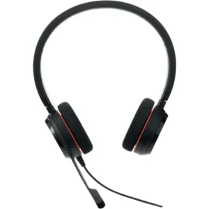 Jabra Evolve 20 Duo MS USB-C/A – Auriculares Estéreo con Micrófono y Cancelación de Ruido