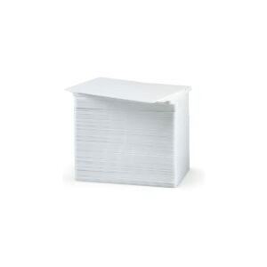 Pack 500 Tarjetas PVC Zebra Premier de 0,76mm, Blanco