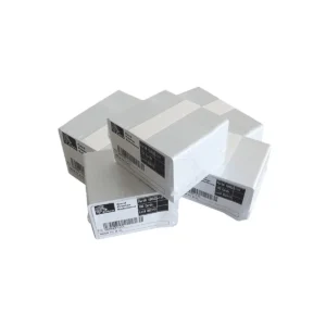 Pack 500 Tarjetas PVC Zebra Premier de 0,76mm, Blanco