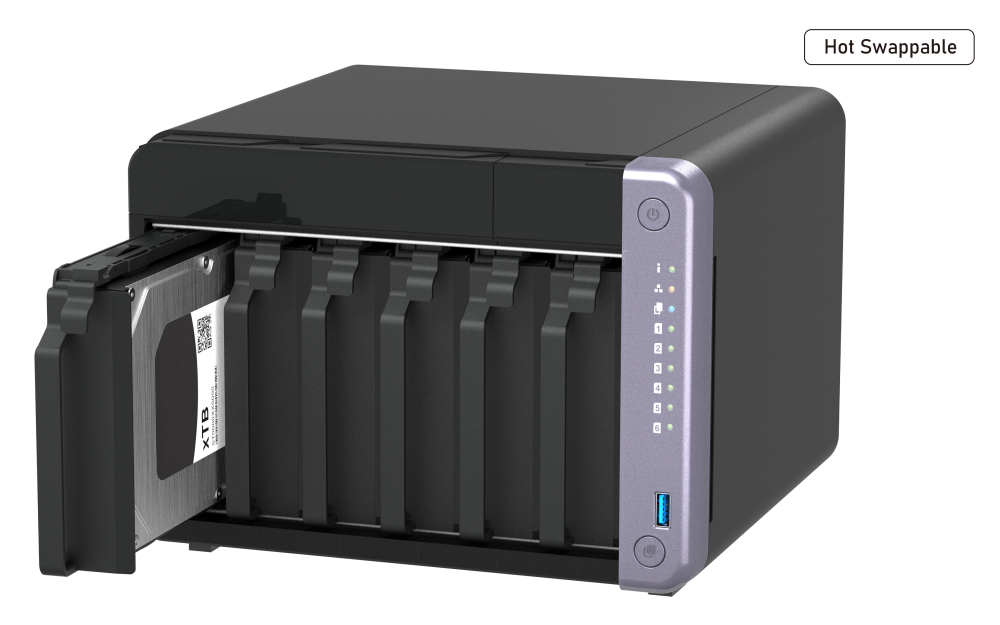NAS QNAP TS-632X, 6 Bahías 3.5“, Alpine AL524, 4GB DDR4 - Imagen 8
