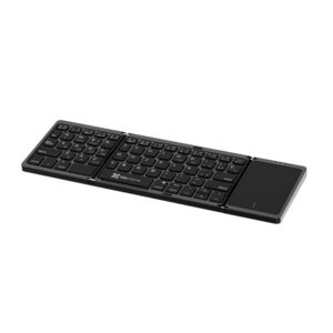 Teclado Klip Xtreme KCK-650S-BK, Inalámbrico Plegable con Panel Táctil, Bluetooth 5.0, Español