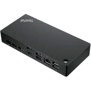 Estación de Acoplamiento Lenovo ThinkPad USB-C, USB-A, D-Port, HDMI, VGA, LAN, Audio, 90 W