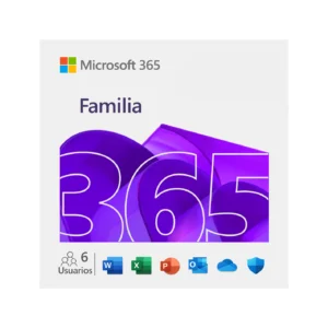 Licencia Microsoft 365 Family 12 Meses ESD Hasta 6 Usuarios Multiplataforma Windows / MacOS / iOS / Android Licencia Digital EP2-32295