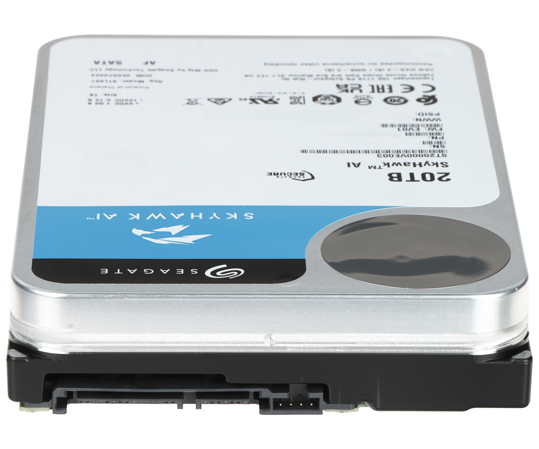 Disco Duro Seagate SkyHawk AI 20TB, 3,5", 7200rpm, Sata3, 6 Gb/s, 512MB - Imagen 3