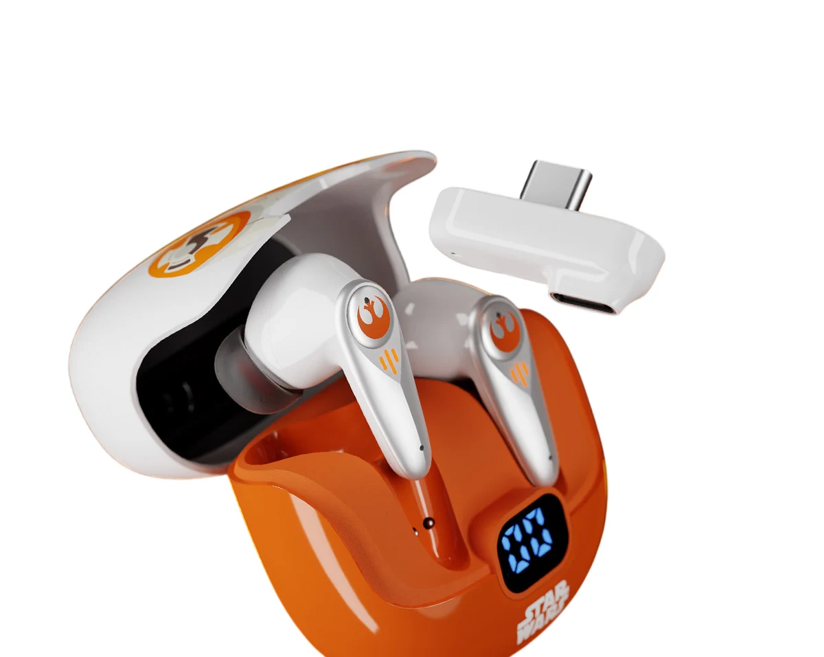 Audífonos Primus PWH-S250B8 Star Wars TWS Audífonos, BT 5.4, Dongle US