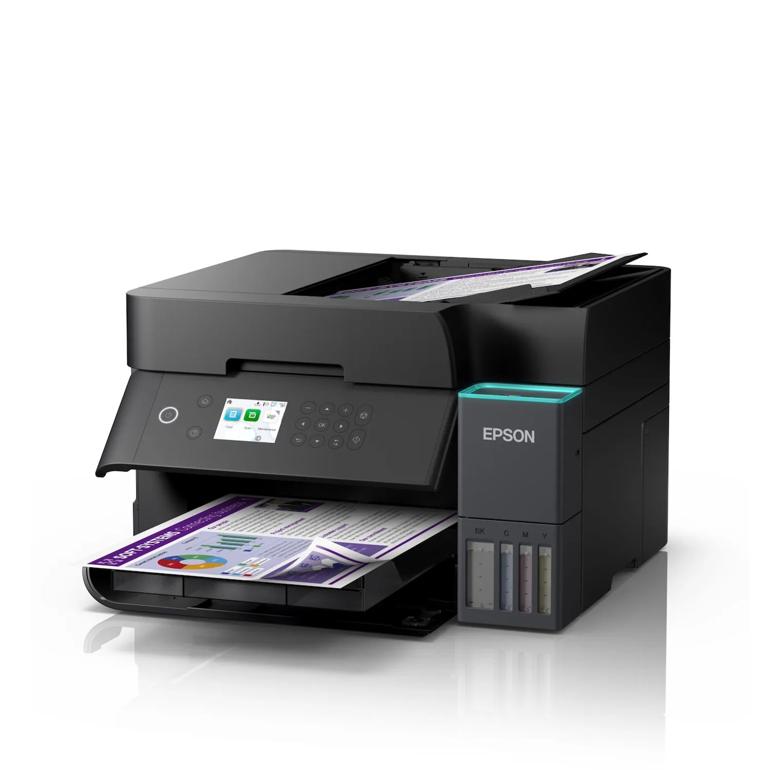 Impresora Multifuncional Epson EcoTank L6370, Tinta Color, WiFi, Duplex, A4 - Imagen 5