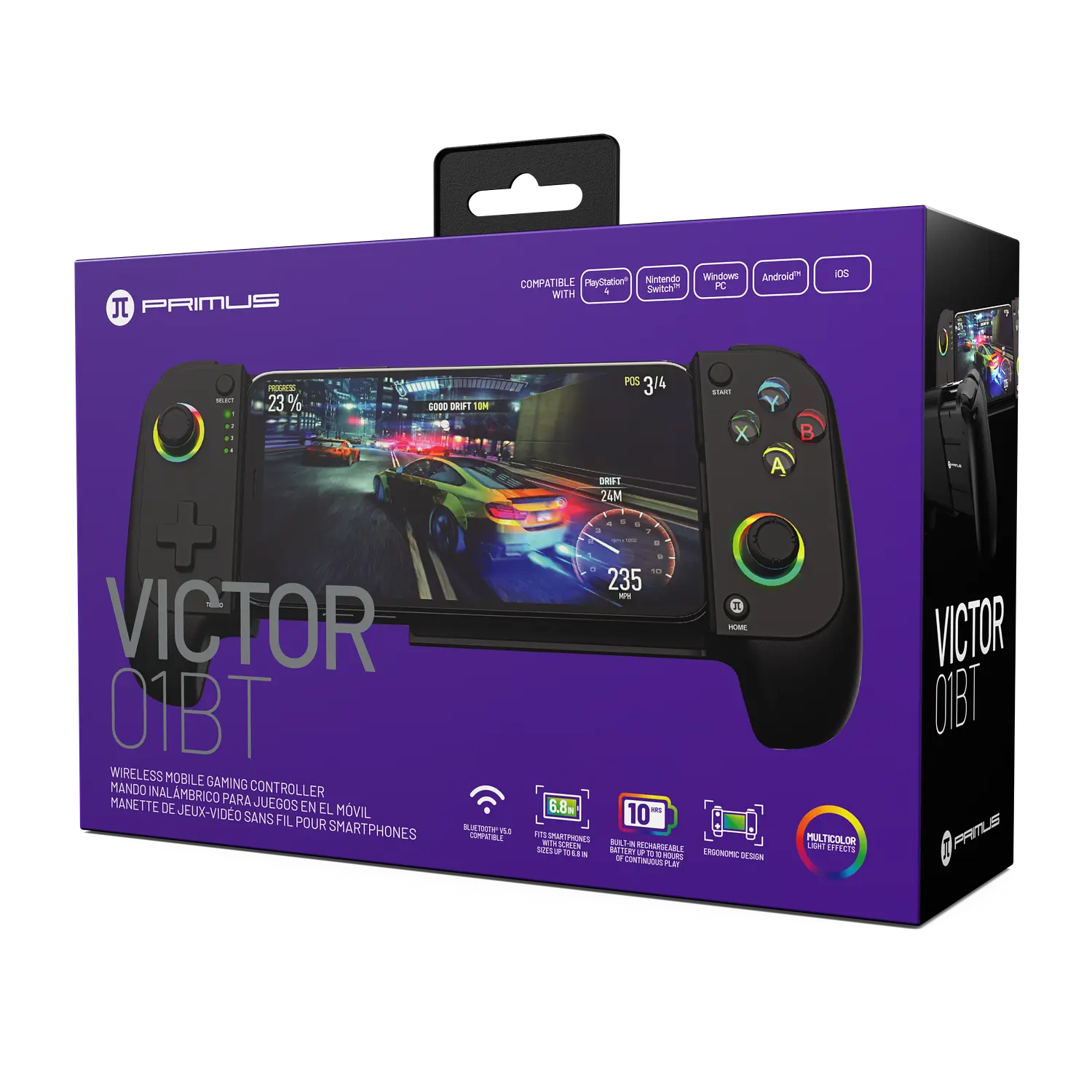 Control Bluetooth Primus VICTOR01BT PMC-01BT para Smartphone, Compatible iOS y Android, Negro - Imagen 12