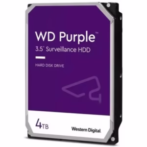 Disco Duro Western Digital Purple 4TB, 3.5" 5400RPM SATAIII 256MB