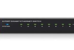 Switch Linksys SE3008 8 Port Gigabit Switch Metalic